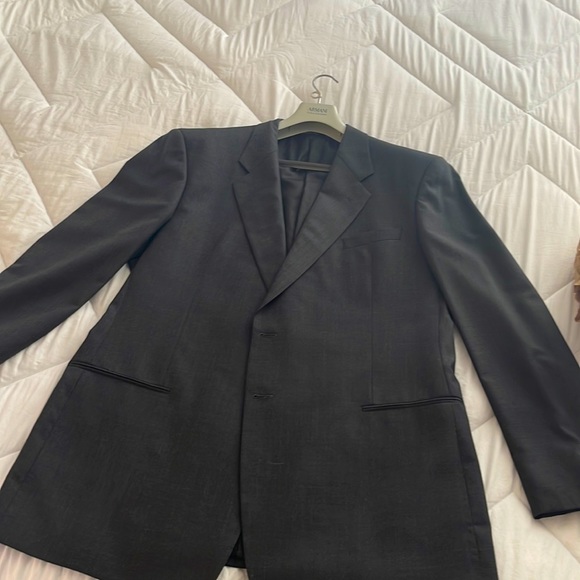 Mens Armani Collezioni suit jacket with plants.
